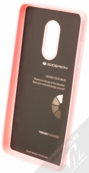 Goospery Jelly Case TPU ochranný silikonový kryt pro Xiaomi Redmi Note 4 (Global Version) světle růžová (light pink) zepředu