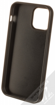 Guess 4G Metal ochranný kryt pro Apple iPhone 12, iPhone 12 Pro (GUHCP12M4GMGGR) šedá (grey) zepředu