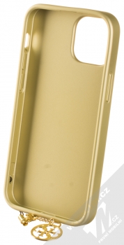 Guess Charms 4G ochranný kryt pro Apple iPhone 13 mini (GUHCP13SGF4GGR) šedá zlatá (grey gold) zepředu