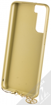 Guess Charms 4G ochranný kryt pro Samsung Galaxy S21 Plus (GUHCS21MGF4GGR) šedá zlatá (grey gold) zepředu