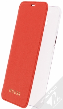 Guess IriDescent Booktype Case flipové pouzdro pro Samsung Galaxy S8 Plus (GUFLBKS8LIGLTRE) červená (red)