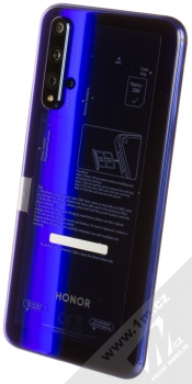 Honor 20 6GB/128GB modrá (sapphire blue) šikmo zezadu