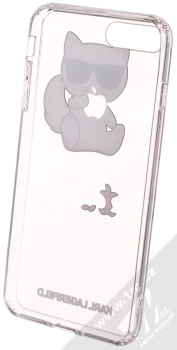Karl Lagerfeld Fun Choupette Eaten Apple ochranný kryt s motivem pro Apple iPhone 7 Plus, iPhone 8 Plus (KLHCI8LCFA) průhledná (transparent) zepředu