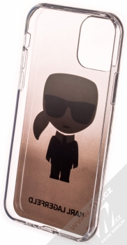 Karl Lagerfeld Ikonik Gradient ochranný kryt pro Apple iPhone 11 Pro (KLHCN58TRDFKBK) průhledná černá (transparent black) zepředu