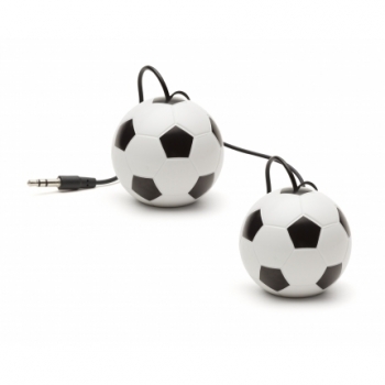 KitSound Mini Buddy Football reproduktor pro mobilní telefon, mobil, smartphone - Fotbalový míč bílá (white)