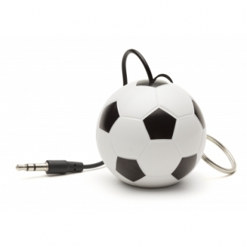 KitSound Mini Buddy Football reproduktor pro mobilní telefon, mobil, smartphone - Fotbalový míč bílá (white)