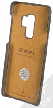 Krusell Sunne 2 Card Cover ochranný kryt z pravé kůže pro Samsung Galaxy S9 Plus černá (black) zepředu