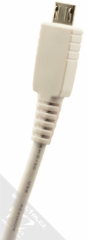 Lenovo CD-10 originální USB kabel s microUSB konektorem pro mobilní telefon, mobil, smartphone, tablet bílá (white) microUSB konektor