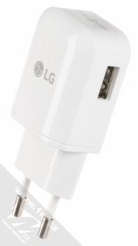 LG MCS-H06ED originální nabíječka s USB výstupem 9V/5V/1,8A + LG EAD62329704 originální USB kabel s microUSB konektorem bílá (white) nabíječka konektor