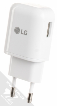 LG MCS-H06ED originální nabíječka s USB výstupem 9V/5V/1,8A + LG EAD62329704 originální USB kabel s microUSB konektorem bílá (white) nabíječka