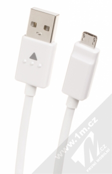 LG MCS-H06ED originální nabíječka s USB výstupem 9V/5V/1,8A + LG EAD62329704 originální USB kabel s microUSB konektorem bílá (white) USB kabel konektory