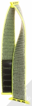Maikes Nylon Strap textilní pásek na zápěstí pro Apple Watch 42mm žlutá (yellow) rozepnuté