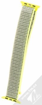 Maikes Nylon Strap textilní pásek na zápěstí pro Apple Watch 42mm žlutá (yellow) zezadu