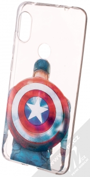 Marvel Kapitán Amerika 002 TPU ochranný silikonový kryt s motivem pro Xiaomi Redmi Note 6 Pro průhledná (transparent)