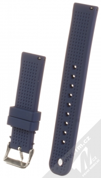 MiJobs Vertical Lines Silicone Wrist Strap silikonový pásek na zápěstí pro Xiaomi Amazfit Bip tmavě modrá (dark blue) zezadu