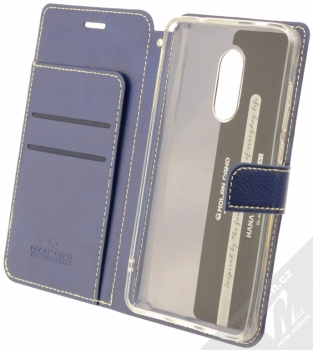 Molan Cano Issue Diary flipové pouzdro pro Xiaomi Redmi Note 4 (Global Version) tmavě modrá (navy blue) otevřené