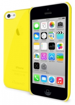 Muvit iMATT ochranný kryt pro Apple iPhone 5C žlutá průhledná (yellow)
