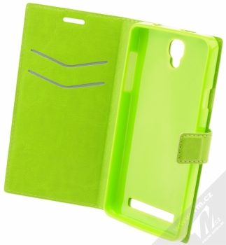 MyPhone BookCover flipové pouzdro pro MyPhone Prime Plus zelená (green) otevřené