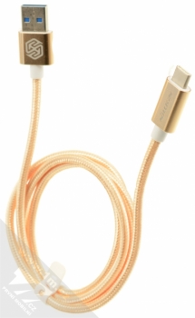 Nillkin Elite opletený USB 3.0 kabel s USB Type-C konektorem pro mobilní telefon, mobil, smartphone, tablet zlatá (gold) balení