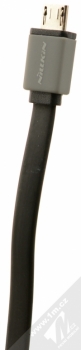 Nillkin Mini Cable plochý USB kabel s microUSB konektorem pro mobilní telefon, mobil, smartphone, tablet černá (black) microUSB konektor