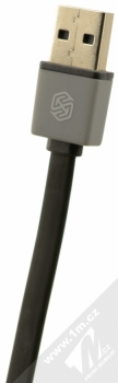Nillkin Mini Cable plochý USB kabel s microUSB konektorem pro mobilní telefon, mobil, smartphone, tablet černá (black) USB konektor