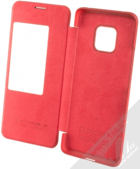 Nillkin Qin flipové pouzdro pro Huawei Mate 20 Pro červená (red) otevřené