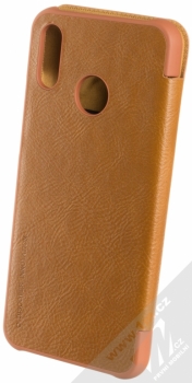 Nillkin Qin flipové pouzdro pro Huawei P20 Lite hnědá (brown) zezadu
