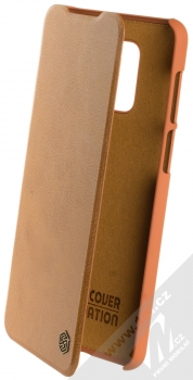 Nillkin Qin flipové pouzdro pro Xiaomi Redmi Note 9 Pro, Redmi Note 9 Pro Max, Redmi Note 9S hnědá (brown)