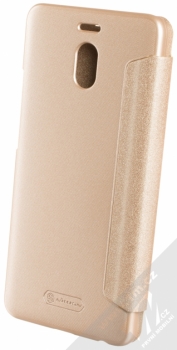 Nillkin Sparkle flipové pouzdro pro Meizu M6 Note zlatá (gold) zezadu