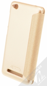 Nillkin Sparkle flipové pouzdro pro Xiaomi Redmi 4A zlatá (gold) zezadu