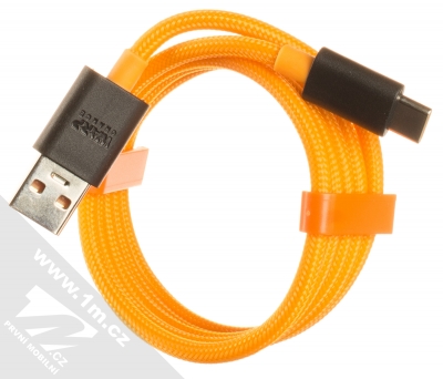 OnePlus Warp Charge 30 originální nabíječka do sítě s USB výstupem 2A a originální USB kabel s USB Type-C konektorem černá oranžová (black orange) USB kabel komplet
