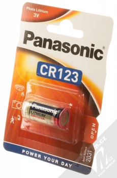 Panasonic tužková baterie CR123 zlatá (gold) krabička