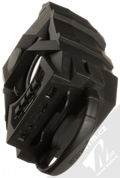 Proda S500 voděodolný Bluetooth reproduktor se světelnými efekty černá (black) seshora - ovládání