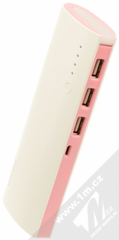 Proda PPP-11 Star Talk PowerBank záložní zdroj 12000mAh pro mobilní telefon, mobil, smartphone, tablet bílo růžová (white pink) konektory