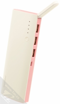 Proda PPP-11 Star Talk PowerBank záložní zdroj 12000mAh pro mobilní telefon, mobil, smartphone, tablet bílo růžová (white pink) svítilna
