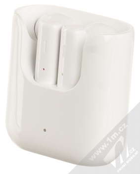 QCY T12 TWS Earbuds Bluetooth stereo sluchátka bílá (white) nabíjecí pouzdro se sluchátky