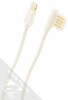 Remax Rayen USB kabel do pravého úhlu s Apple Lightning konektorem bílá (white)
