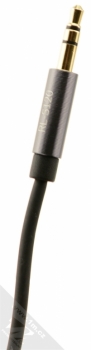 Remax S120 Smart Audio Cable hudební kabel s ovladačem a jack 3,5mm konektory černá (black) jack 3,5mm konektor do sluchátek