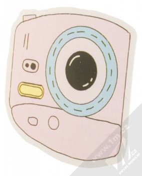 Samolepka Polaroid růžový 1