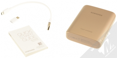 Samsung EB-PN930CZ Battery Pack PowerBank záložní zdroj 10200mAh s USB Type-C a technologií Fast Charge pro mobilní telefon, mobil, smartphone, tablet růžově zlatá (rose gold) balení