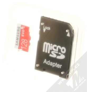 Samsung microSDXC 128GB EVO Plus Class 10 (U1) paměťová karta a SD adaptér (MB-MC128DA/EU) bílá (white) krabička