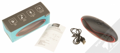 Setty Ellipse Bluetooth reproduktor černá červená (black red) balení