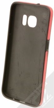 Sligo Cloth TPU ochranný kryt v imitaci tkaniny pro Samsung Galaxy S7 červená (red) zepředu