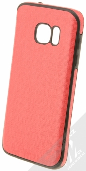 Sligo Cloth TPU ochranný kryt v imitaci tkaniny pro Samsung Galaxy S7 červená (red)