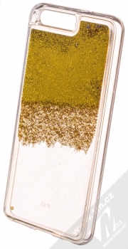 Sligo Liquid Glitter Full ochranný kryt s přesýpacím efektem třpytek pro Huawei P10 zlatá (gold) animace 1