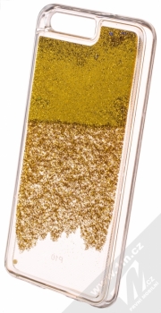 Sligo Liquid Glitter Full ochranný kryt s přesýpacím efektem třpytek pro Huawei P10 zlatá (gold) animace 2