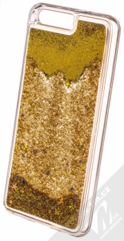 Sligo Liquid Glitter Full ochranný kryt s přesýpacím efektem třpytek pro Huawei P10 zlatá (gold) animace 3