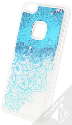 Sligo Liquid Glitter Mandala ochranný kryt s přesýpacím efektem třpytek pro Huawei P10 Lite modrá (blue)