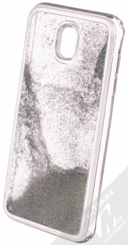 Sligo Liquid Pearl Full ochranný kryt s přesýpacím efektem třpytek pro Samsung Galaxy J5 (2017) stříbrná (silver) animace 3