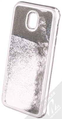 Sligo Liquid Pearl Full ochranný kryt s přesýpacím efektem třpytek pro Samsung Galaxy J5 (2017) stříbrná (silver)
